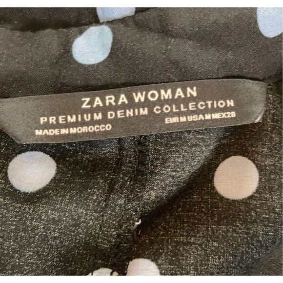 Zara Woman Oversized Drop Waist Polka Dot Tunic Size Medium - Picture 4 of 11